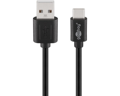 USB 2.0 Cable (USB-C™ to USB A), Black