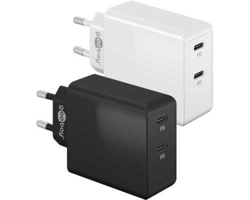 Dual USB-C™ PD Fast Charger (36 W) white