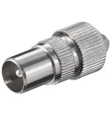 Coaxial Plug with Screw Fixing