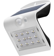 LED Solar Wall Light with Motion Sensor, 1.5 W, White