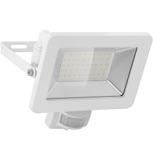 LED Outdoor Floodlight, 50 W, with Motion Sensor