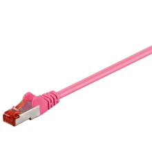CAT 6 Patch Cable S/FTP (PiMF), magenta