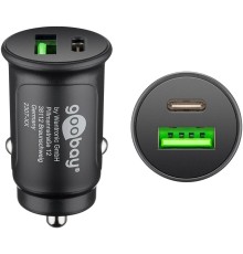 Dual-USB Auto Fast Charger USB-C™ PD (Power Delivery) (27 W)