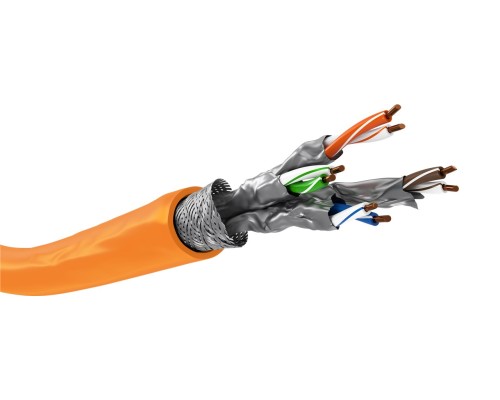 CAT 7A Network Cable, S/FTP (PiMF), orange