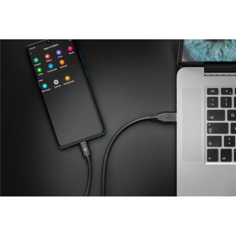 Goobay USB-C to USB-A Cable 0.5m Black