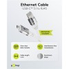 Goobay USB-C 3.1 to RJ45 Ethernet Cable 1m