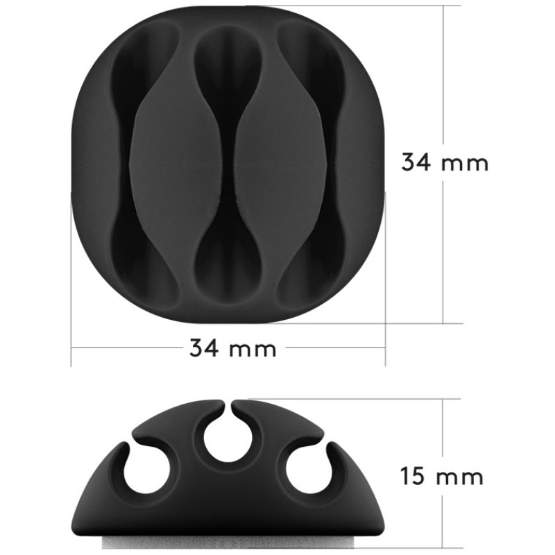 Goobay Cable Management Set Black