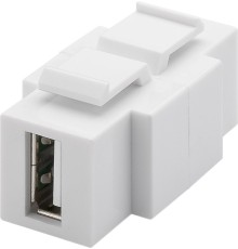 Keystone USB Module, Equipped for Two-Way Installation