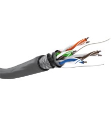 CAT 5e network cable, SF/UTP, grey
