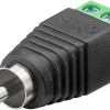 Goobay 2-Pin Terminal Block to RCA Male Adapter