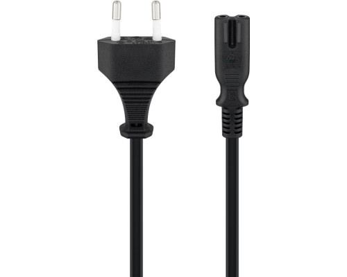 Connection Cable Euro Plug, 3 m, Black