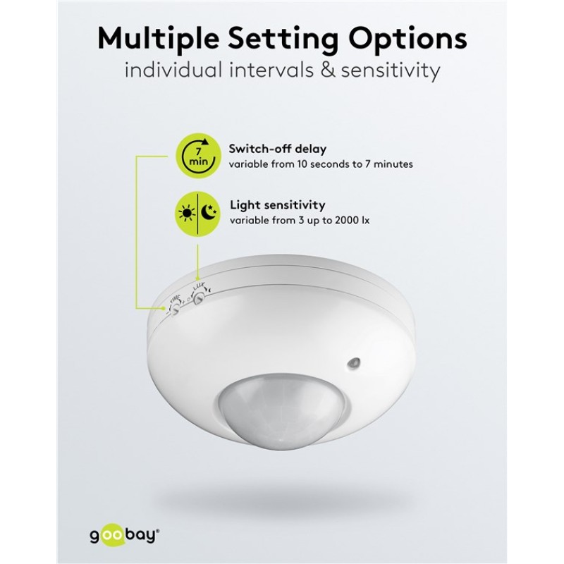Goobay PIR Motion Sensor White