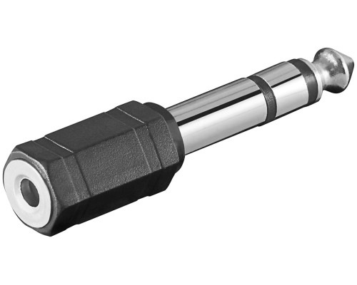 Headphone Adapter, AUX Jack, 6.35 mm to 3.5 mm