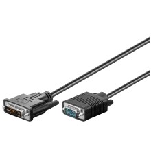 DVI-A/VGA Full HD Cable, nickel-plated