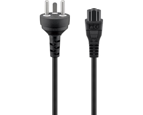 Mains Connection Cable Denmark, 2 m, Black