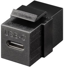 Keystone Module USB-C™ Connector, USB 3.2 Gen 2 (10 Gbit/s), black