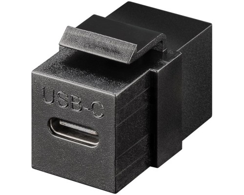 Keystone Module USB-C™ Connector, USB 3.2 Gen 2 (10 Gbit/s), black