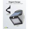 Goobay LED Solar Wall Light with Motion Sensor, 4 W, Black