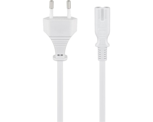 Connection Cable Euro Plug, 1.8 m, White