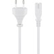 Connection Cable Euro Plug, 3 m, White