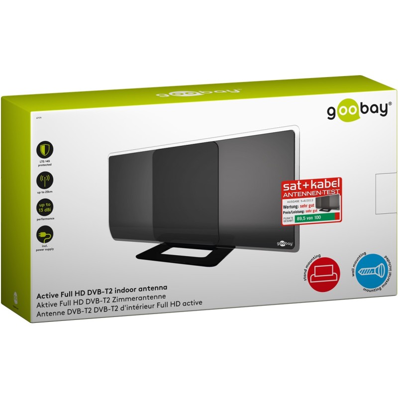 Goobay Indoor TV Antenna 42dB Black