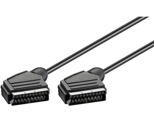 Scart Connection Cable, nickel-plated, ø 7 mm