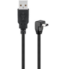 USB 2.0 Hi-Speed Cable 90°, Black