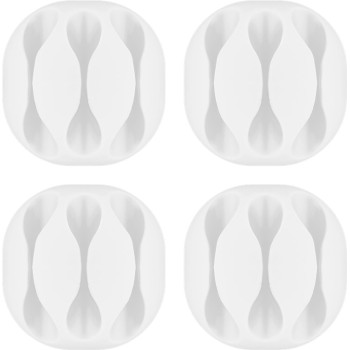 Goobay Cable Management Holder 3 Slots White