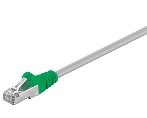 CAT 5e, F/UTP Crossover Cable, grey, green