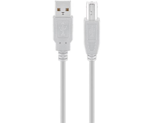 USB 2.0 Hi-Speed Cable, grey