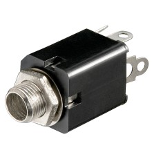 Jack Chassis Socket - 6.35 mm - Stereo