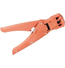 Crimping Pliers for Modular Plugs incl. Cable Cutter and Wire Stripper, Red