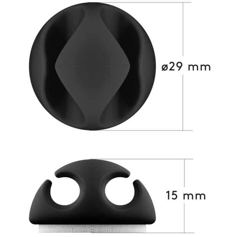 Goobay Cable Management Set Black