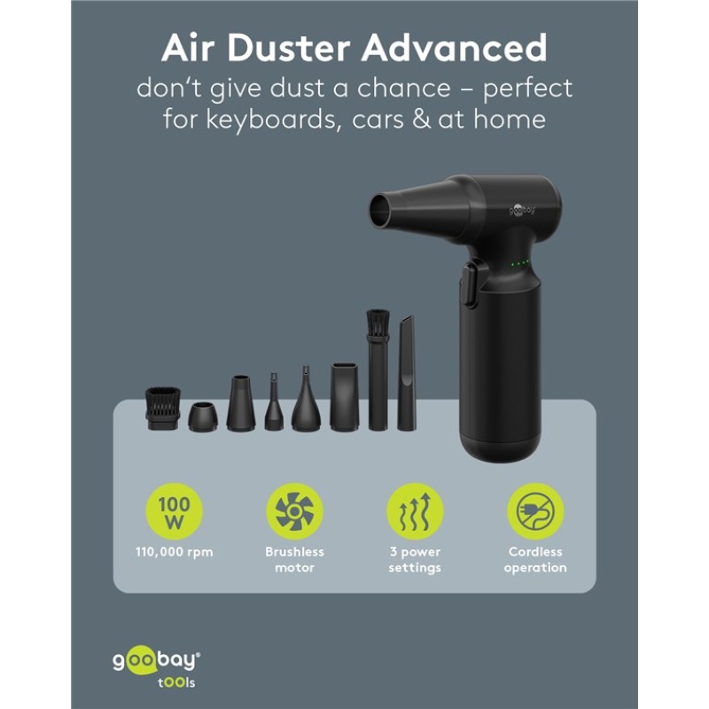 Goobay Advanced Electric Air Duster Black