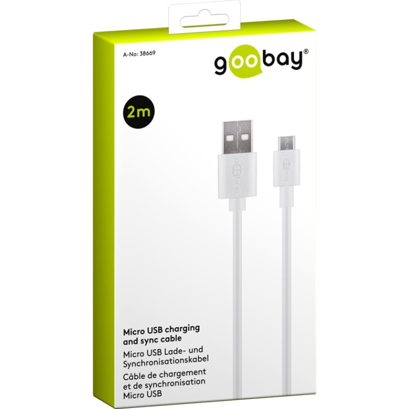 Goobay Micro USB Cable 2m Black