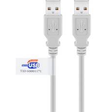 USB 2.0 Hi-Speed Cable with USB Certificate, Grey