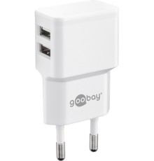 Dual USB Charger (12 W) White