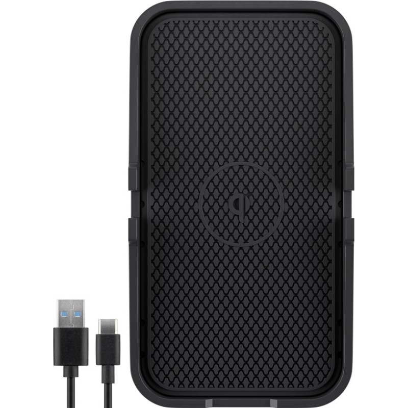 Goobay 15W Wireless Vehicle Fast Charger Black