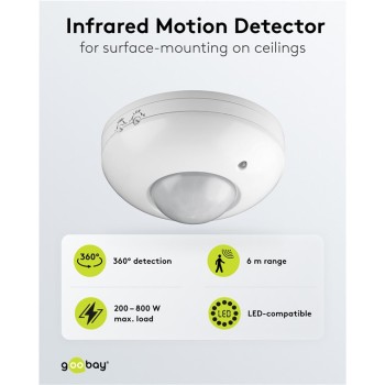 Goobay PIR Motion Sensor White