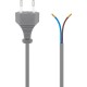 Cable with Euro Plug for Assembly, 1.5 m, Grey