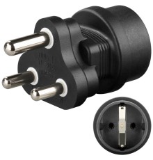 Mains Adapter South Africa, Black