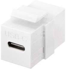 Keystone Module USB-C™ Connector, USB 3.2 Gen 2 (10 Gbit/s), white