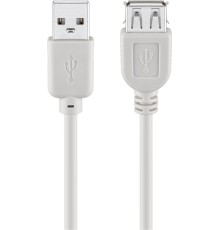 USB 2.0 Hi-Speed extension cable, grey