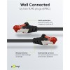 Goobay Cat6 Ethernet Cable 0.25m Black