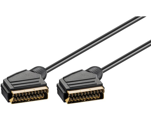 Scart Connection Cable, gold-plated, ø 7 mm