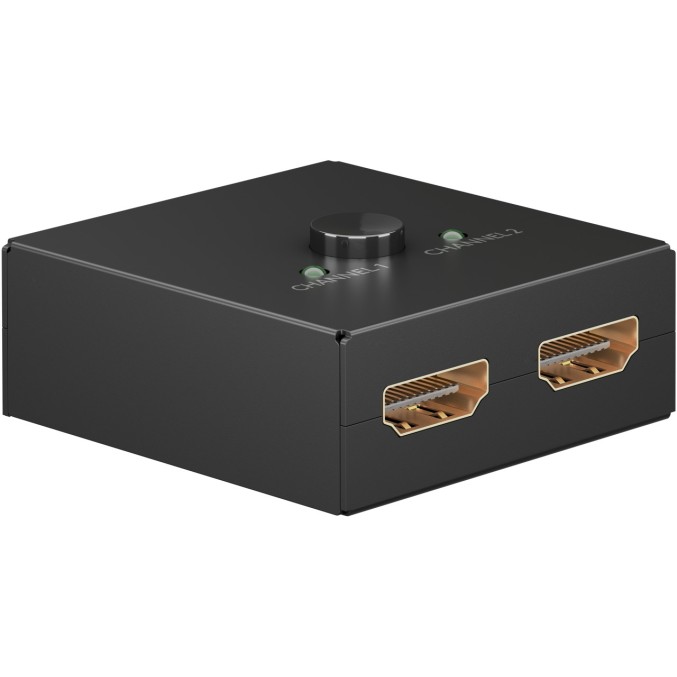 Goobay 2 to 1 HDMI Switch 4K 60Hz Black