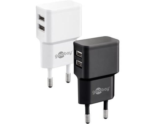 Dual USB Charger (12 W) black