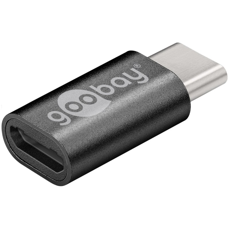 Goobay USB-C to USB 2.0 Micro-B Adapter Grey