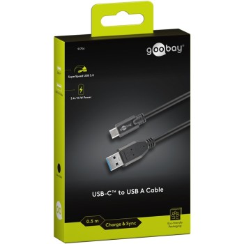 Goobay USB-C to USB-A Cable 0.5m Black