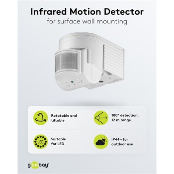 Goobay PIR Motion Sensor White